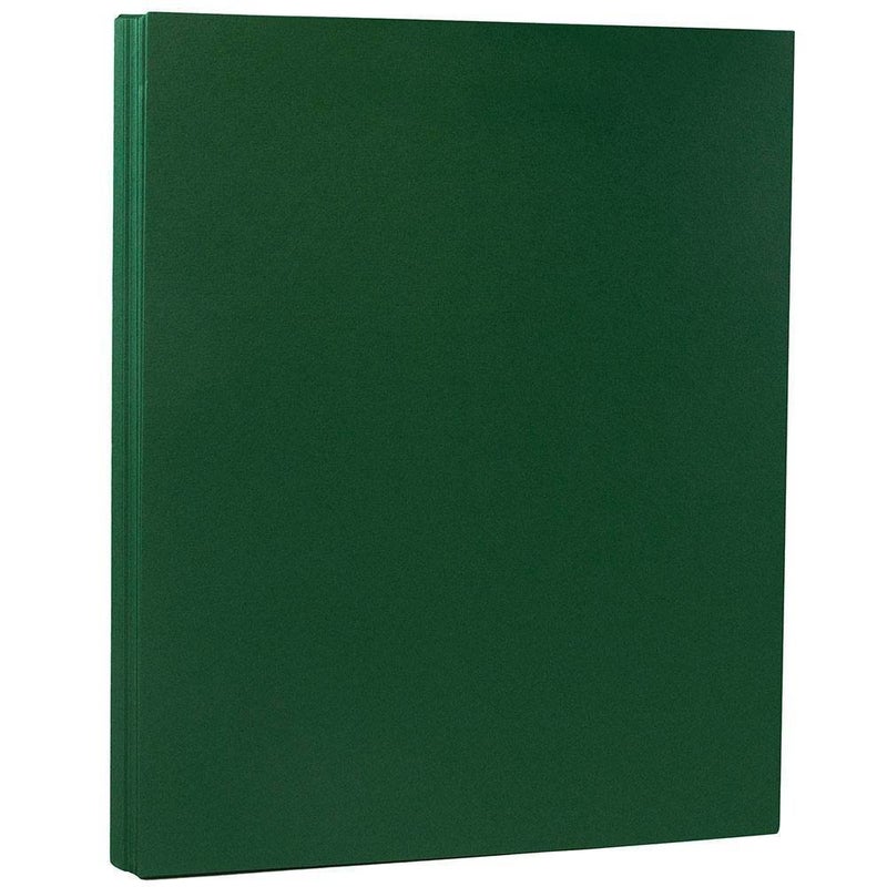 JAM PAPER Matte 28lb Paper - 105 gsm - 8.5 x 11 - Dark Green - 50 Sheets/Pack - Image 1